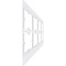 Ekena Millwork 40"H x 94 1/2"W Fleming PVC Wainscot Paneling Kit WPK40X94FMG - alternate 5